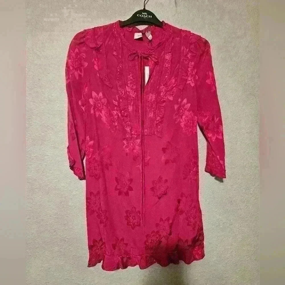 NWT Coach Ruffle Dress - Picture 3 of 7